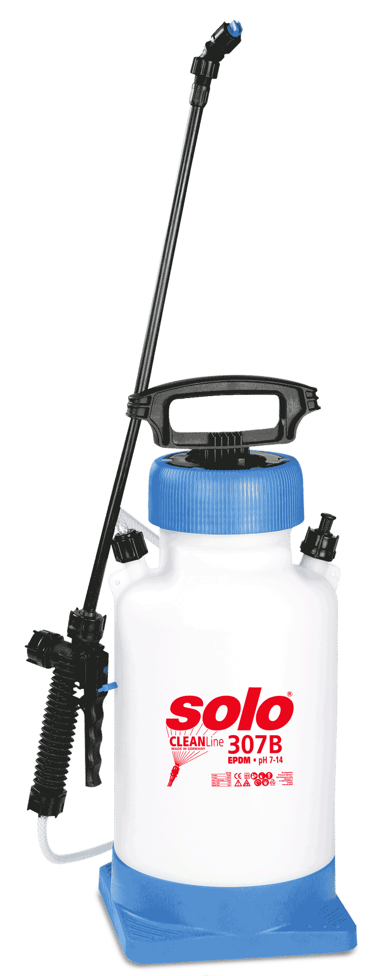 Drucksprüher 7L mit Standfuß, pH-Wert 7-14 – 307 B